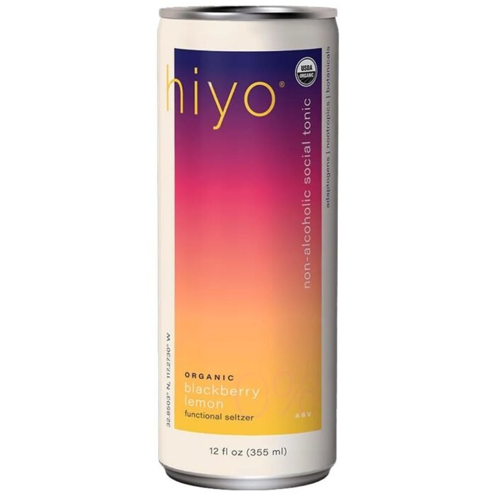 hiyo organic blackberry lemon seltzer