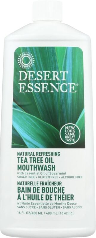 desert essence tea tree mouthwash refill bottle image