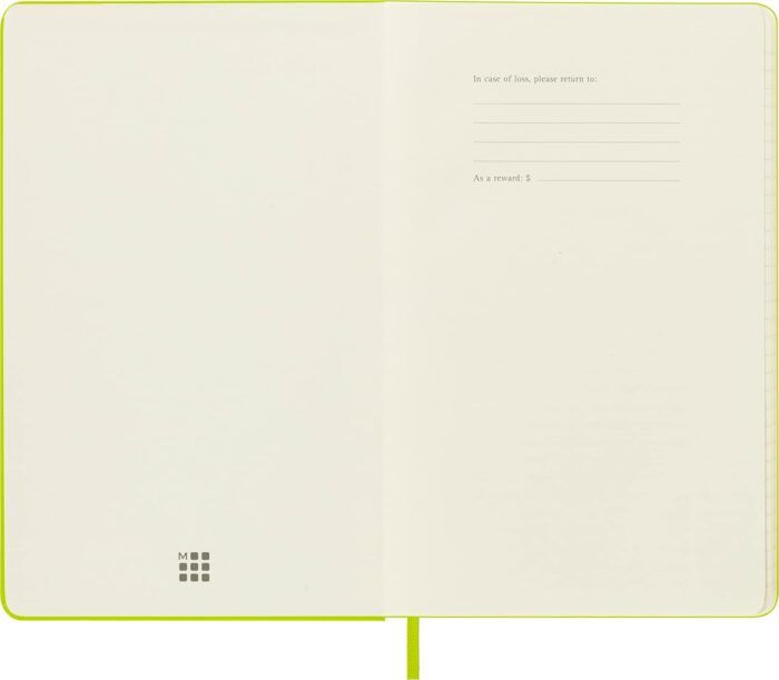 moleskine classic large notebook ruled lemon green image