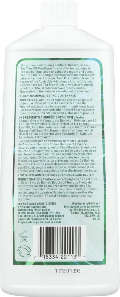 desert essence tea tree mouthwash refill bottle image