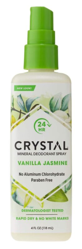 crystal vanilla & jasmine deodorant spray