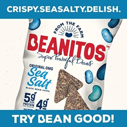beanitos black bean chips with sea salt pack