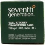 seventh generation drawstring kitchen reash bags 13 gal 20