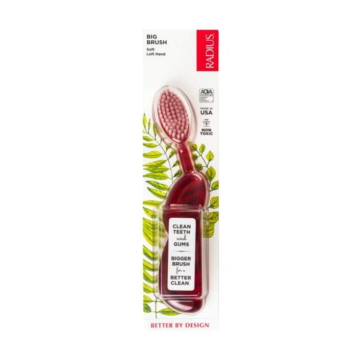 radius left hand toothbrush soft big brush pack