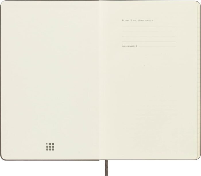 moleskine classic large notebook ruled brown 240 pages image