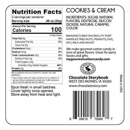 cookies & cream gourmet cotton candy image