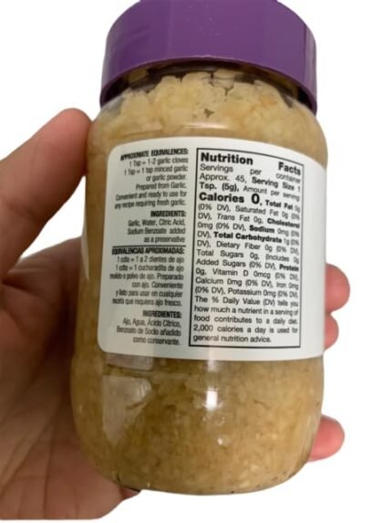 badia minced garlic in water