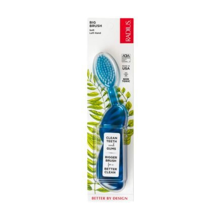 radius left hand toothbrush soft big brush pack