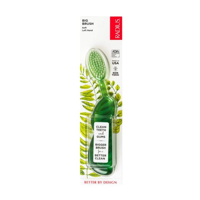 radius left hand toothbrush soft big brush pack