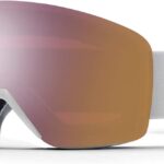 smith skyline goggles white vapor chrom pop rose gold lens