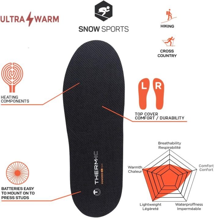 therm ic heat kit & c pack 1300 batteries heated insoles image