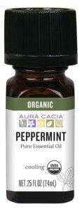 aura cacia organic peppermint essential oil