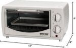 Better Chef 9-Liter Toaster Oven Broiler, White