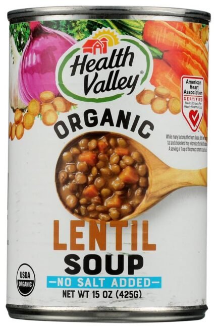 health valley organic lentil soup no salt
