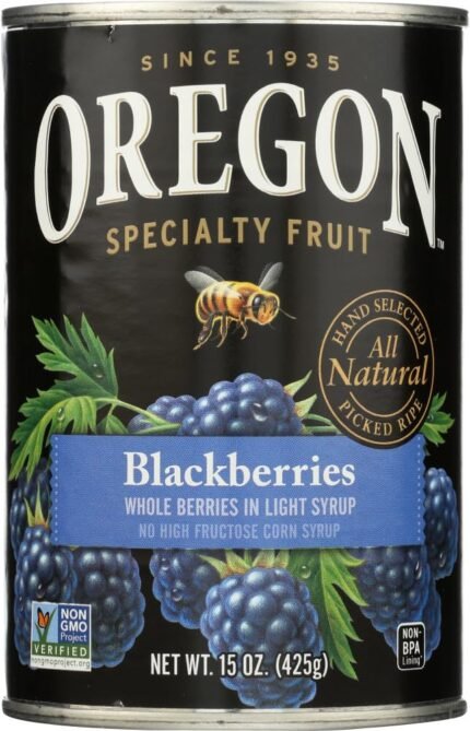 oregon fruit blackberries in light syrup