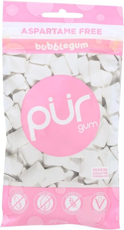 pur bubble gum sugar free pack
