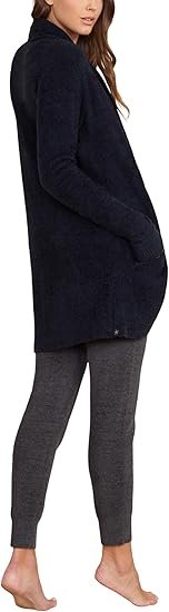 barefoot dreams cozy chic lite circle cardi black medium image