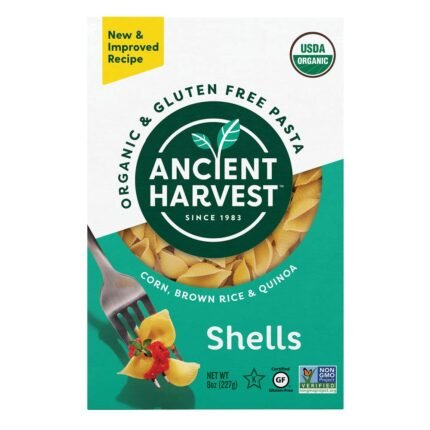 ancient havest gluten free pasta shells pack