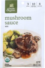 simply organic mushroom sauce mix pack