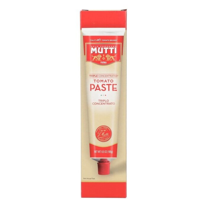 mutti triple concentrated tomato tube paste pack