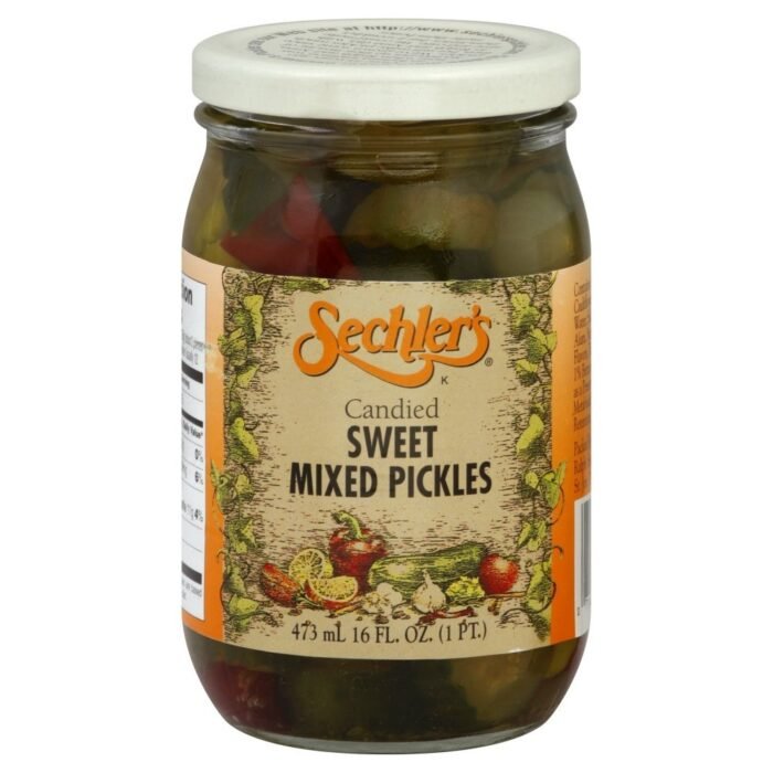 sechlers candied sweet mixed pickles image
