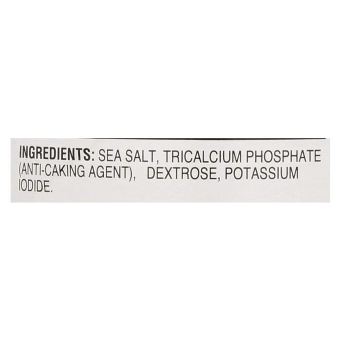 hain sea salt lodized