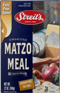 Streits Matzo Meal, Unsalted, 12 Oz