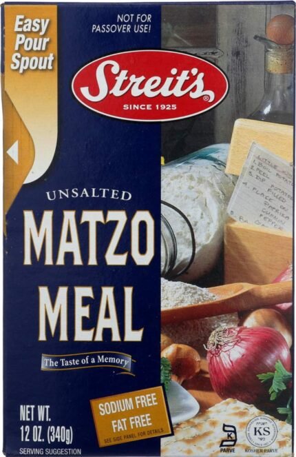 Streits Matzo Meal, Unsalted, 12 Oz