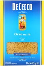 de cecco semolina pasta orzo no 74 pack