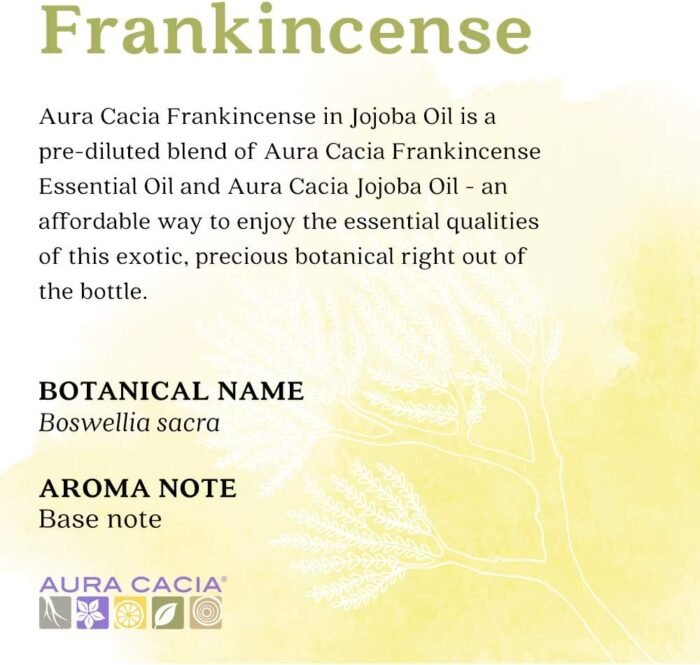aura cacia frankincense in jojoba