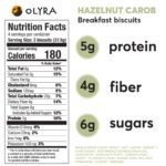 olyra organic breakfast biscuits hazelnut carob pack