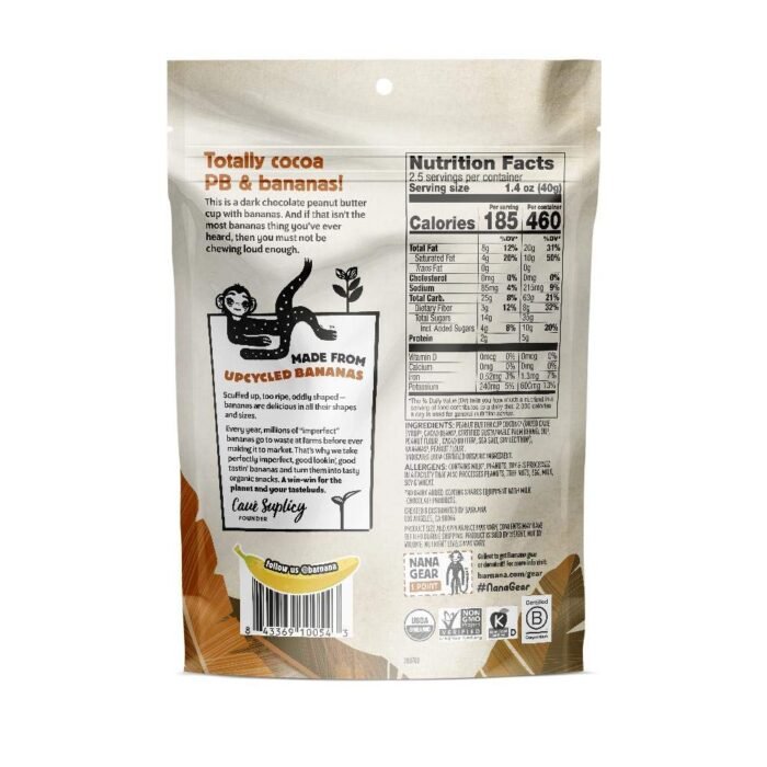 barnana organic peanut butter cup banana bites pack