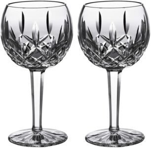 waterford lismore balloon wine glass set clear image