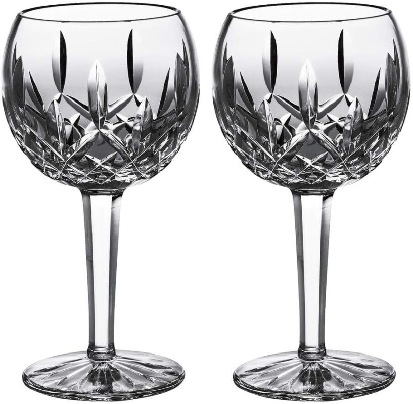 waterford lismore balloon wine glass set clear image