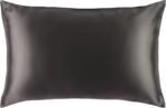 slip queen silk pillowcase charcoal 20 x 30