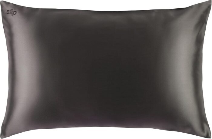 slip queen silk pillowcase charcoal 20 x 30
