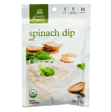 simply organic spinach dip mix image