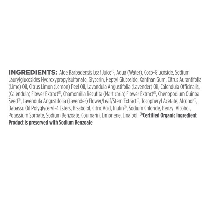 avalon organic botanicals shampoo lavender bottle
