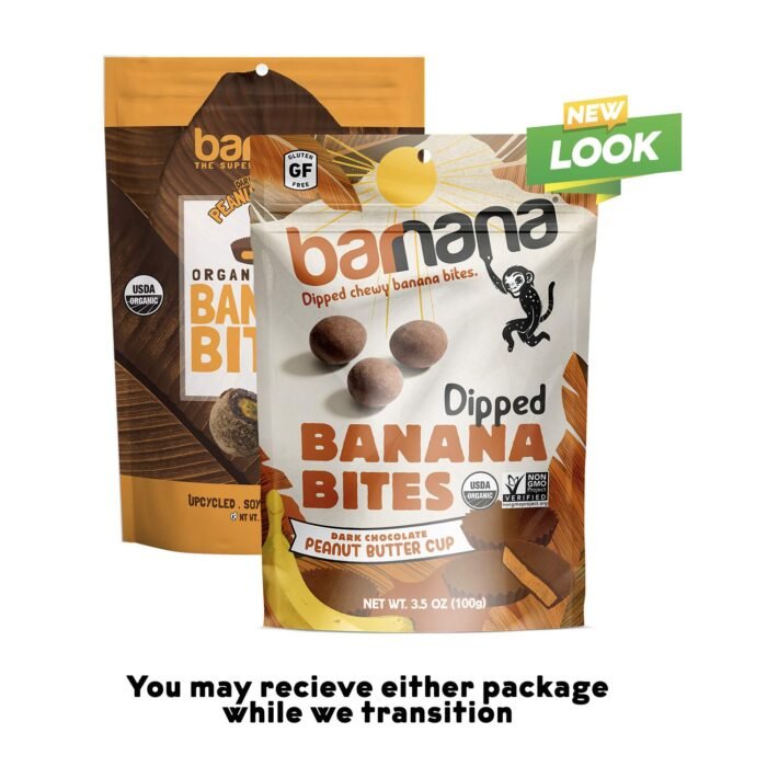 barnana organic peanut butter cup banana bites pack