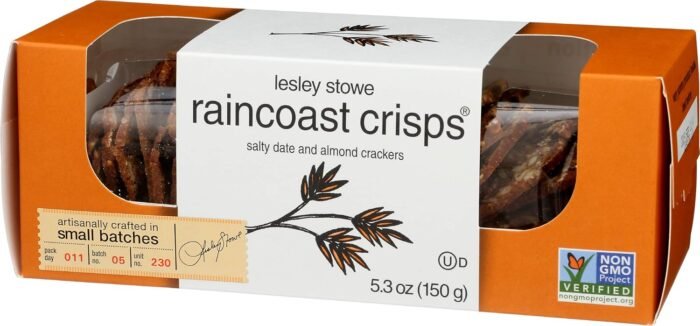 lesley stowe salted date and almond crackers pack