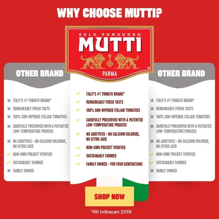 mutti tomato puree with fresh vasil image