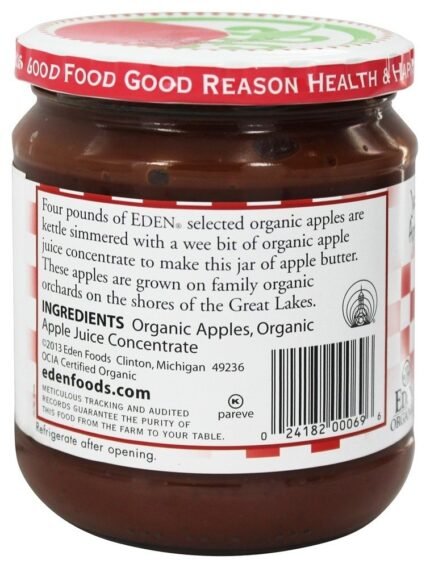 eden food organic apple butter