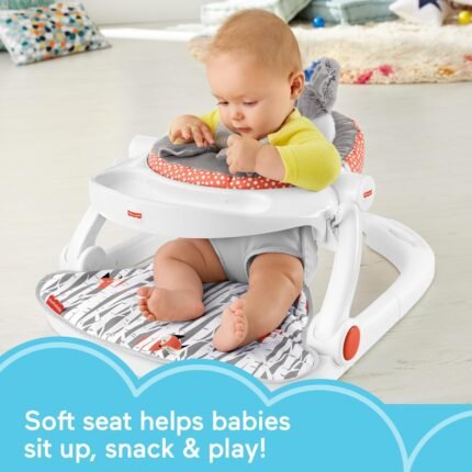 Fisher-Price Sit-Me-Up Seat with Tray, Toys & Washable Pad