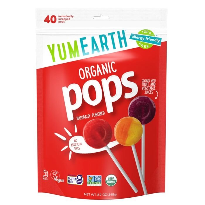 yum earth organic pops vegan gluten free