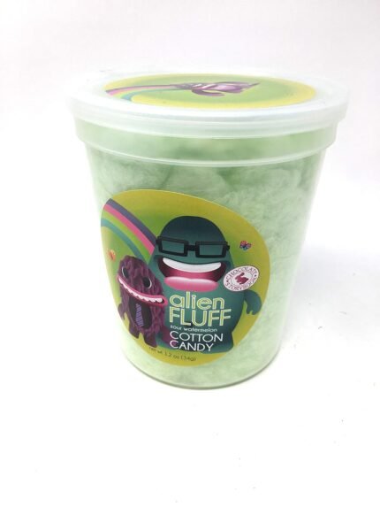 sour watermelon alien fluff gourmet cotton candy image