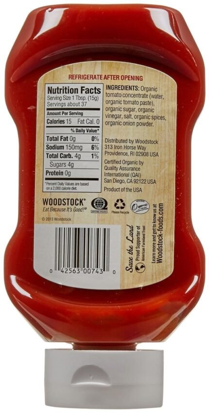 woodstock farms organic tomato ketchup
