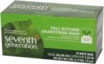 seventh generation drawstring kitchen reash bags 13 gal 20