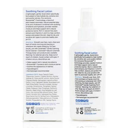 Ceramedx Soothing Facial Lotion, Fragrance-Free
