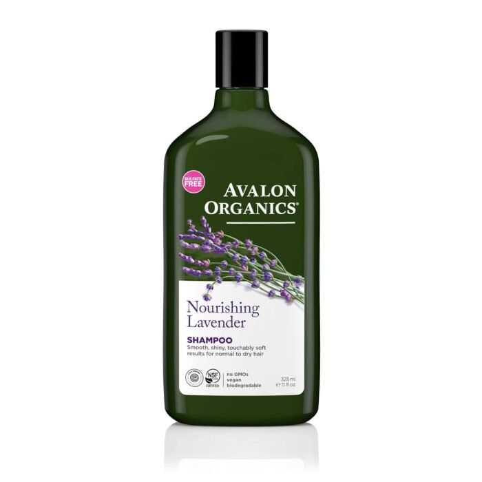 avalon organic botanicals shampoo lavender bottle