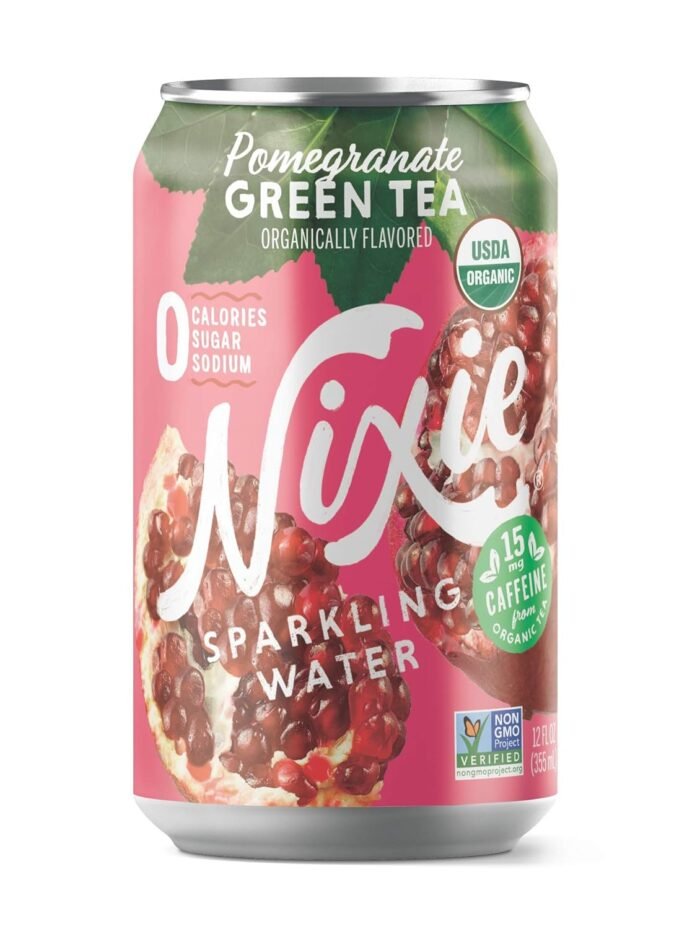 nixie pomegranate green tea sparkling water image